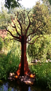 Baum Edelrost - Exklusive Gartendeko Rost