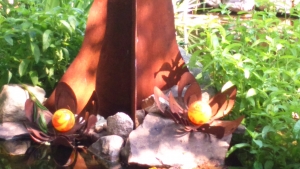 Baum Edelrost - Exklusive Gartendeko Rost