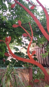 Baum Edelrost - Exklusive Gartendeko Rost