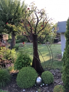 Baum Edelrost - Exklusive Gartendeko Rost