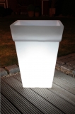 Lightpot eckig mit Rand / Exklusive Dekoration - Licht im Garten & Heim
