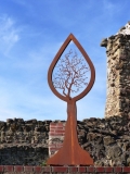 Skulptur - beleuchtet - Exklusive Gartendekoration Edelrost